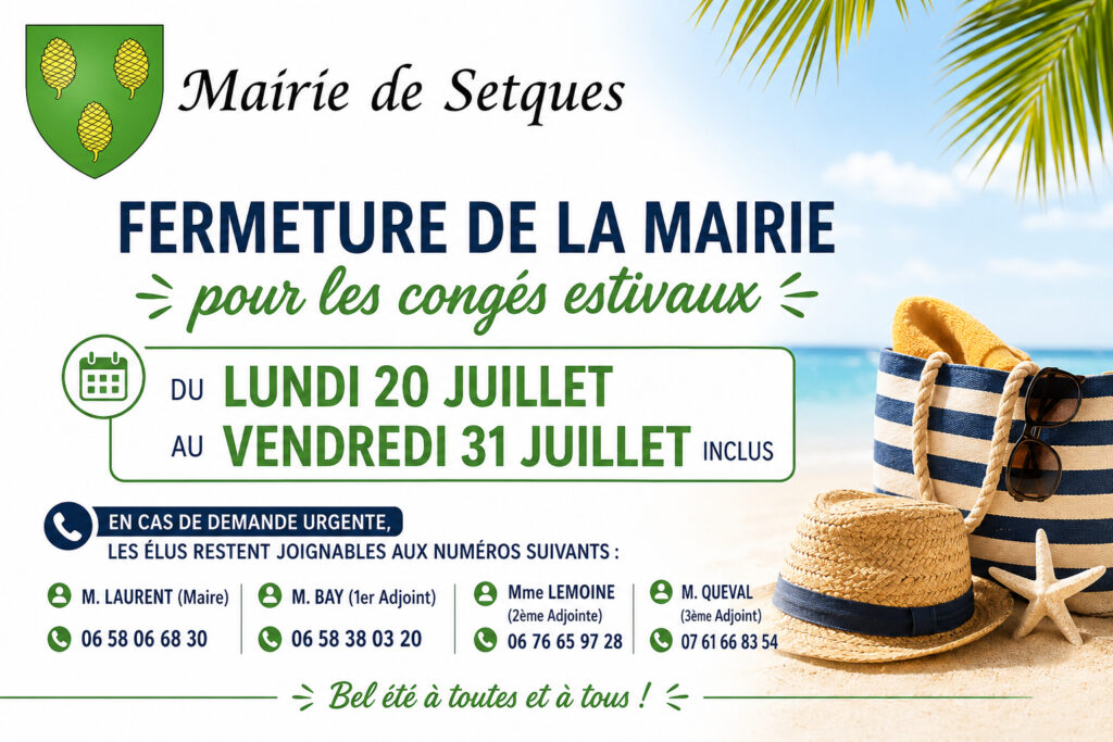 FERMETURE DE LA MAIRIE